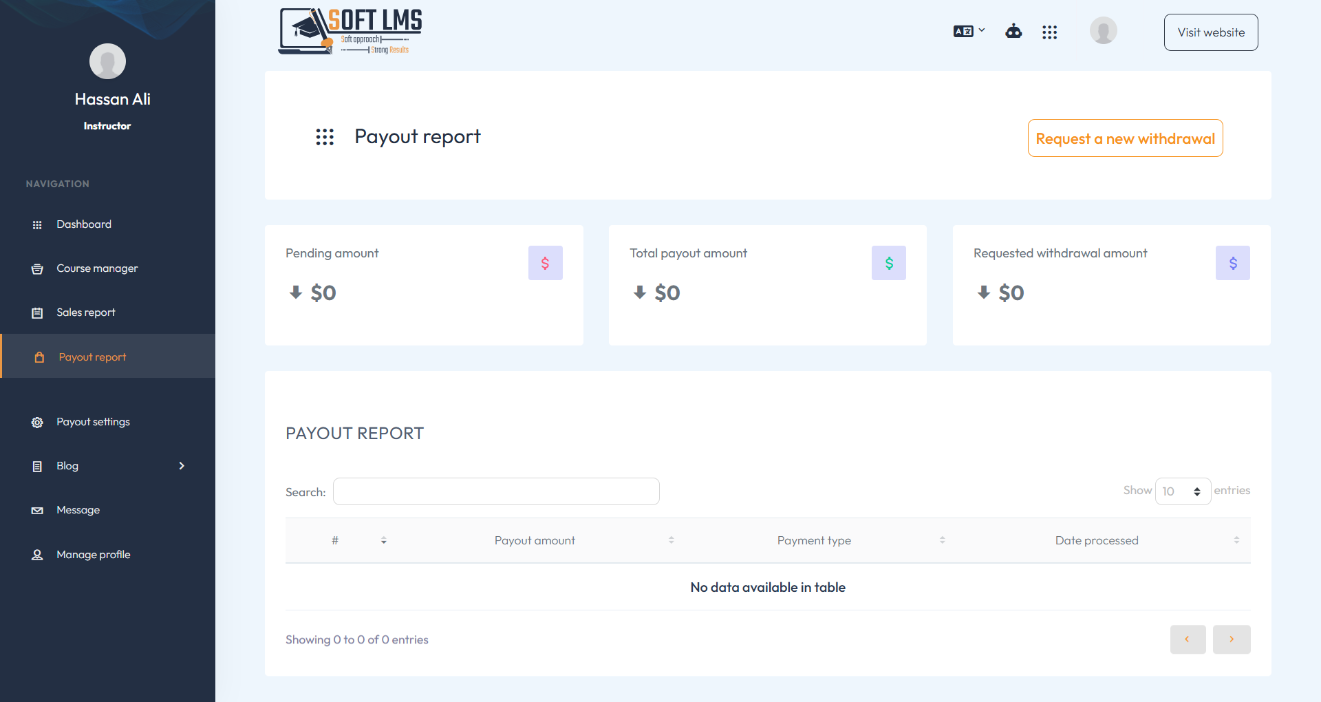 payout report
