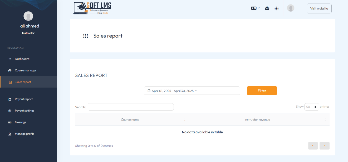 sales report