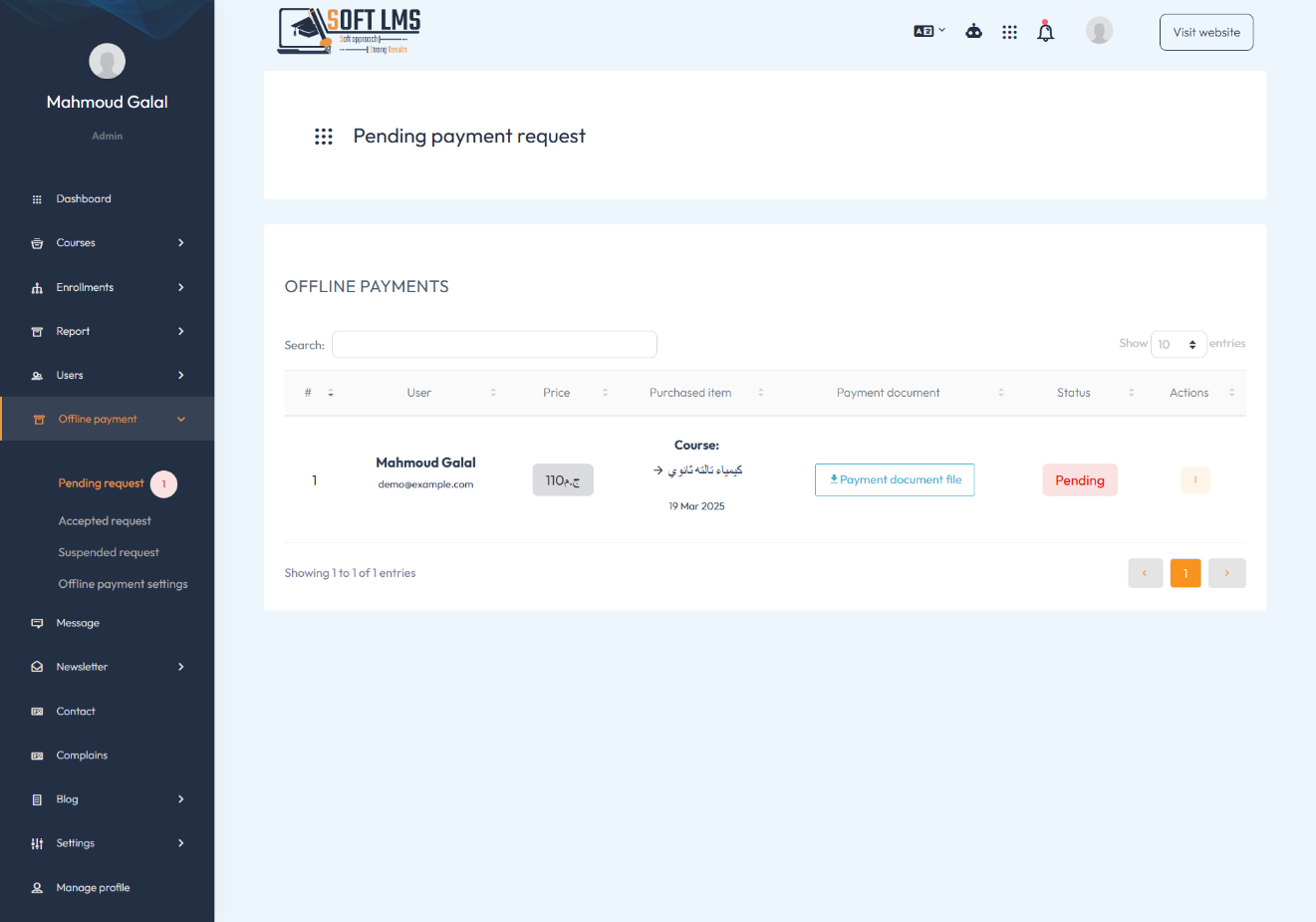 payout report