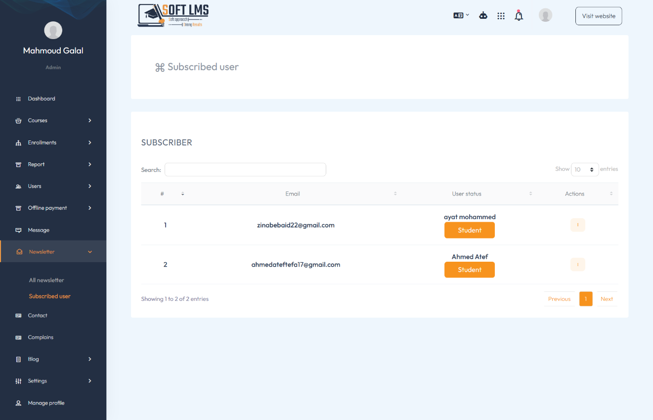 payout report