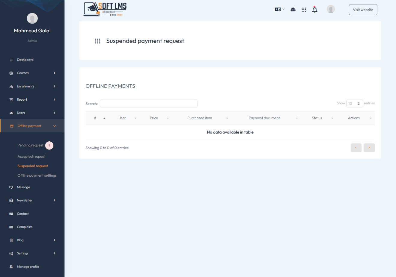 payout report